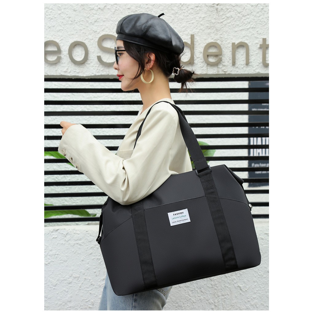 TB-09 tas bahu shoulder bag olahraga gym travel import jepang korea hitam