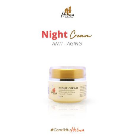 NIGHT CREAM ANTI AGING HELWA BEAUTYCARE / CREAM MALAM ANTI AGING