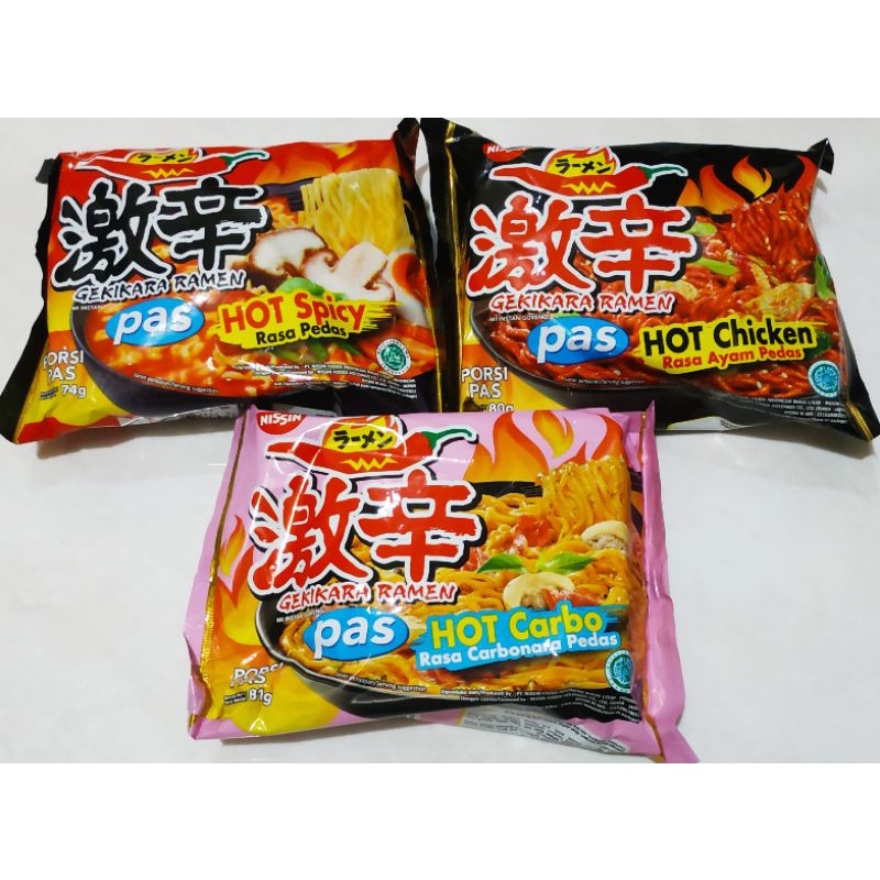 

Nissin gekikara ramen porsi pas