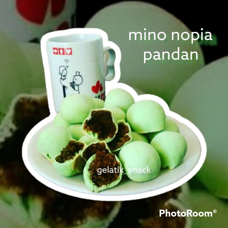 

kue mino nopia pandan