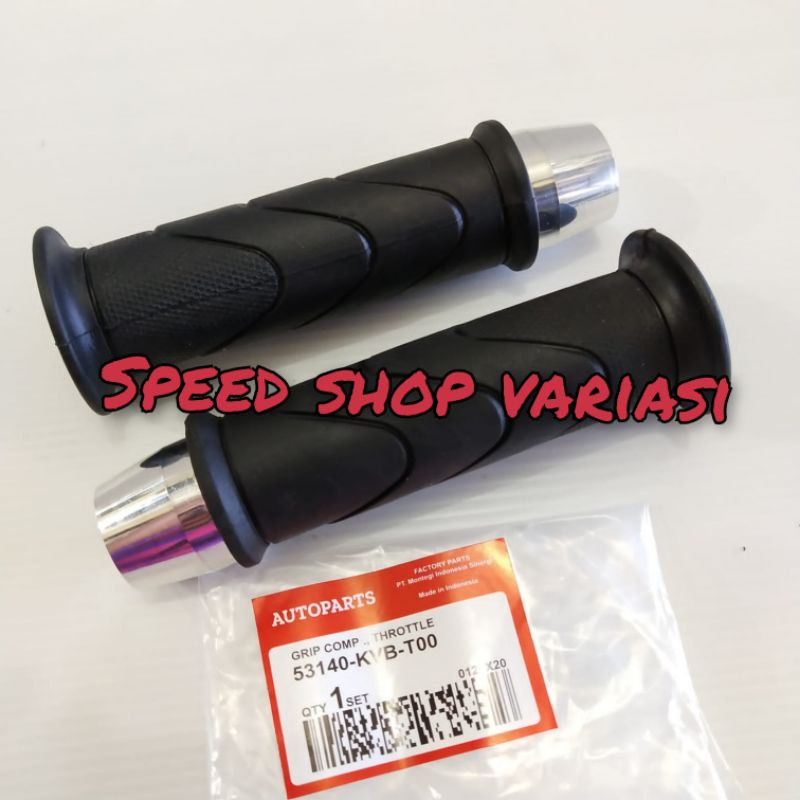 grip handgrip ori Honda plus Jalu stang chrome model PCX beat Vario Scoopy