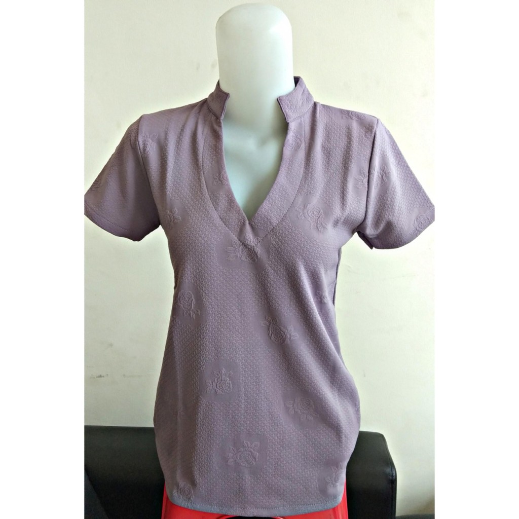 QUIENESSASHOP KAOS WANITA LEHER V
