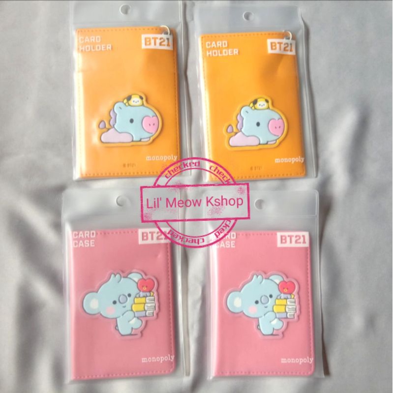 [READY STOCK] BT21 x MONOPOLY CARD HOLDER & CARD CASE (Sealed)