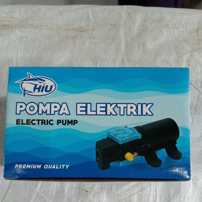 pompa air dc 12 volt 5 LPM HIU soket soket