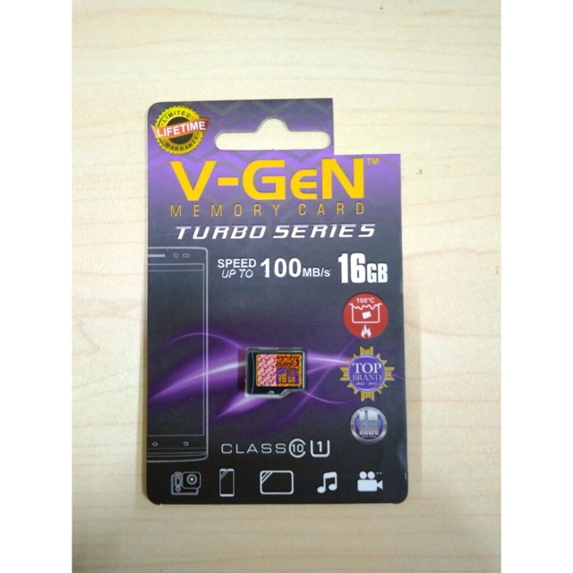 MEMORY CARD 16GB V-GEN CLASS 10 - MEMORY MICRO SD V-GEN TURBO 16GB