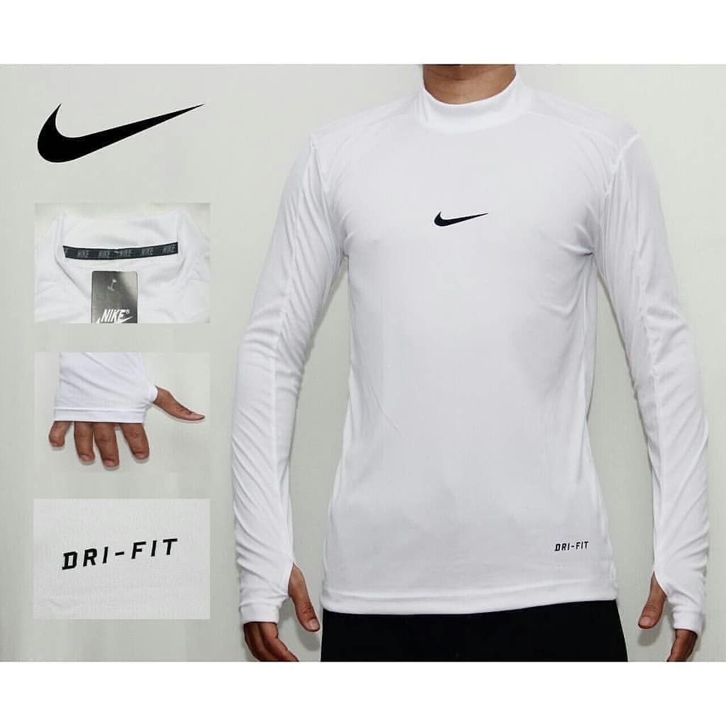 Baju Baselayer Nike - Manset Panjang Thumbole - Kaos Daleman Olahraga Futsal Sepakbola