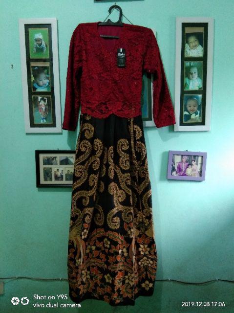 Maura Couple - Sania Ruffle Batik Couple Ori Ndoro Jowi Garansi Termurah Shopee - Batik Modern Solo