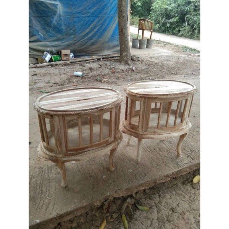 meja teh mahoni/jati