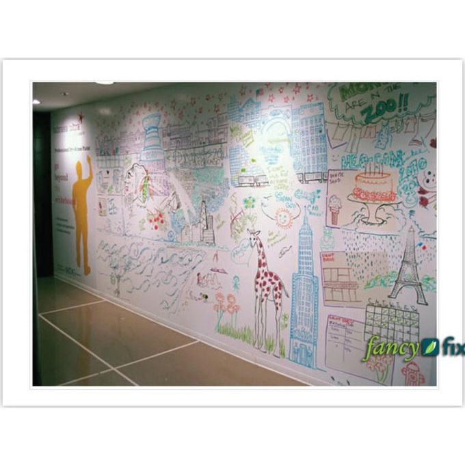 

Office & Stationery | Alat Tulis | Papan Tulis Whiteboard Tempel / Kertas Gambar Tempel Grafitti Wall | Best Seller
