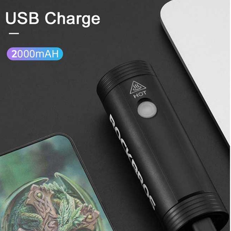 Lampu Sepeda USB Rechargeable 2000mAh 400 Lumens Waterproof Alumunium