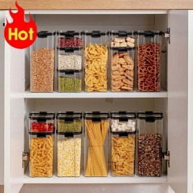 Toples Wadah Penyimpanan Makanan Food Storage Container 1800ML Chiki, Kacang Cemilan Wadah serbaguna