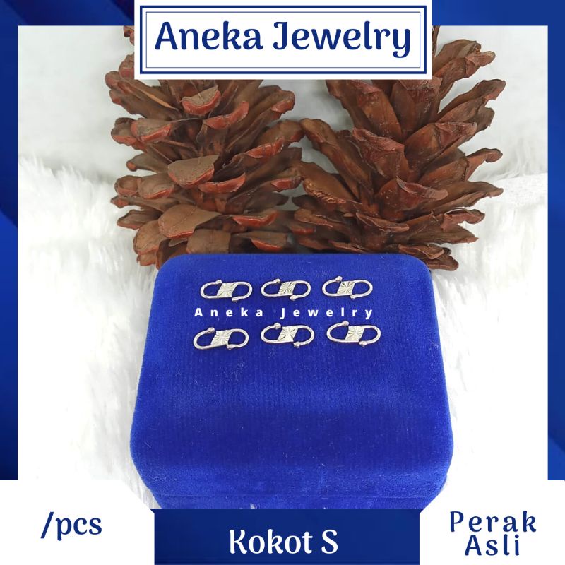 Kokot S, Perak 925, Lapis Emas Putih