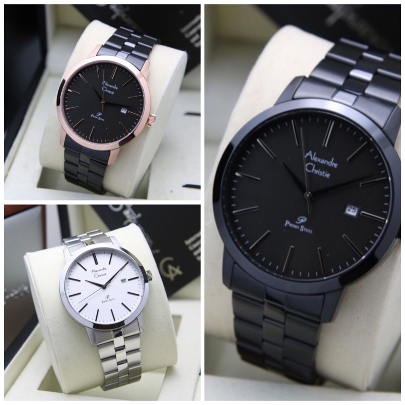 JAM TANGAN PRIA ALEXANDRE CHRISTIE AC 1007/1014ORI STAINLESS!! MURAH MERIAH GARANSI RESMI!!