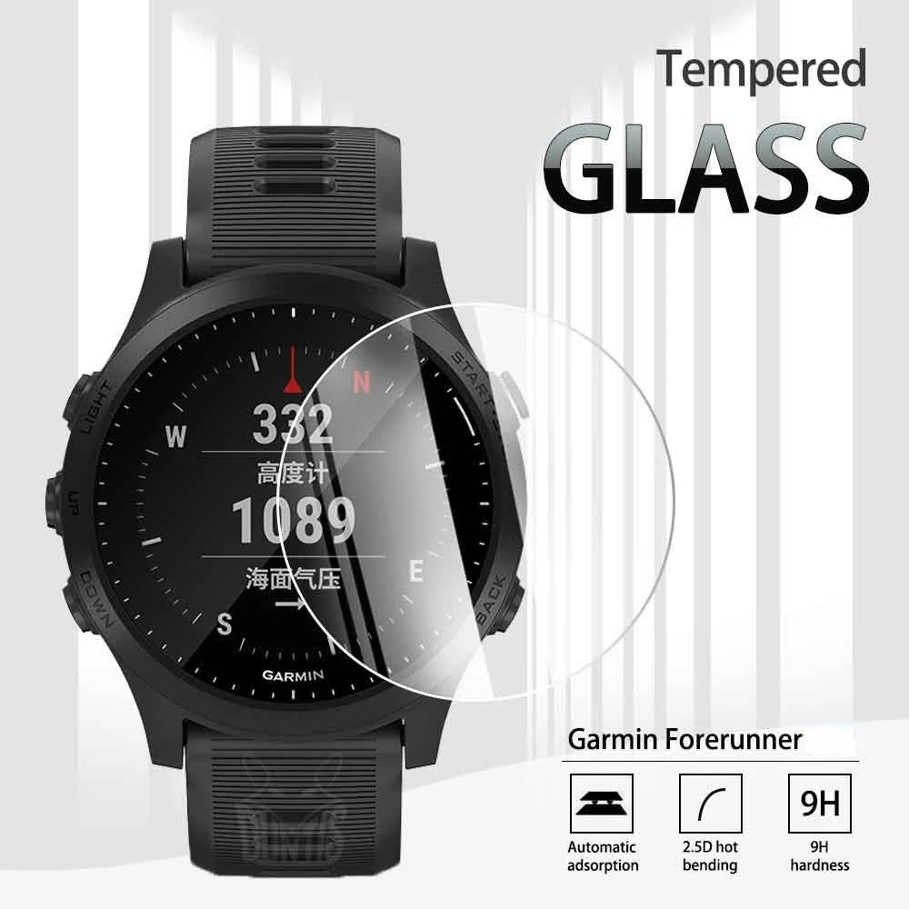 Tempered Glass Pelindung Layar Smartwatch Garmin Forerunner 955