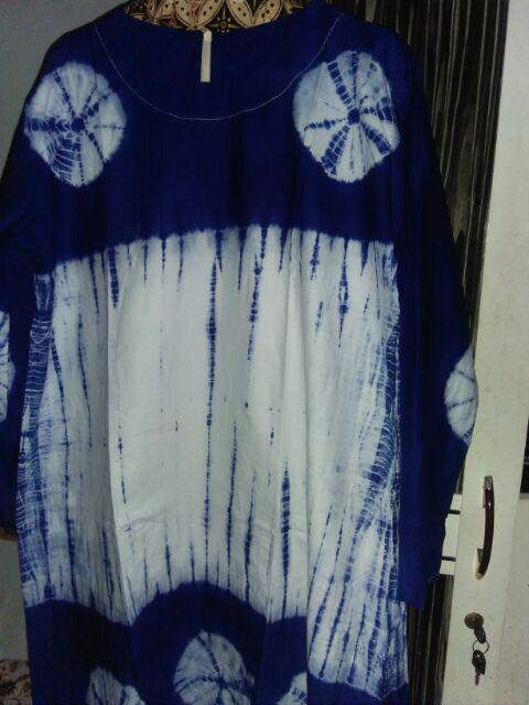 Gamis Twill Ori Batik Abstrak | Gamis Twill Original Batik Tradisional Motif Madongan