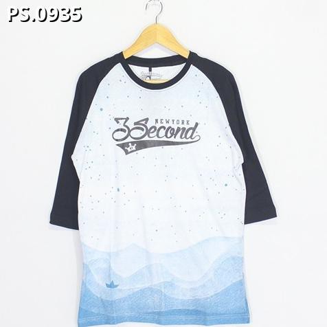 Kaos Distro Murah | Baju Pria Murah | Kaos Reglan 3/4 3second GG PS-0935 | Kaos Murah Keren