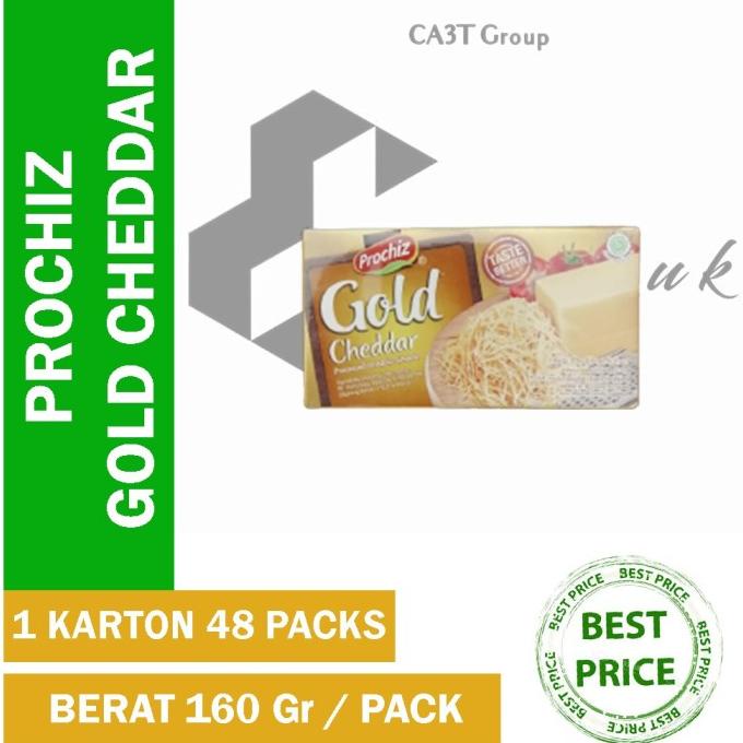 

Promo Awal tahun Prochiz Cheddar 160Gr/ Keju Prochiz Gold Cheddar/ Keju Mumer!!! Promo Awal tahun