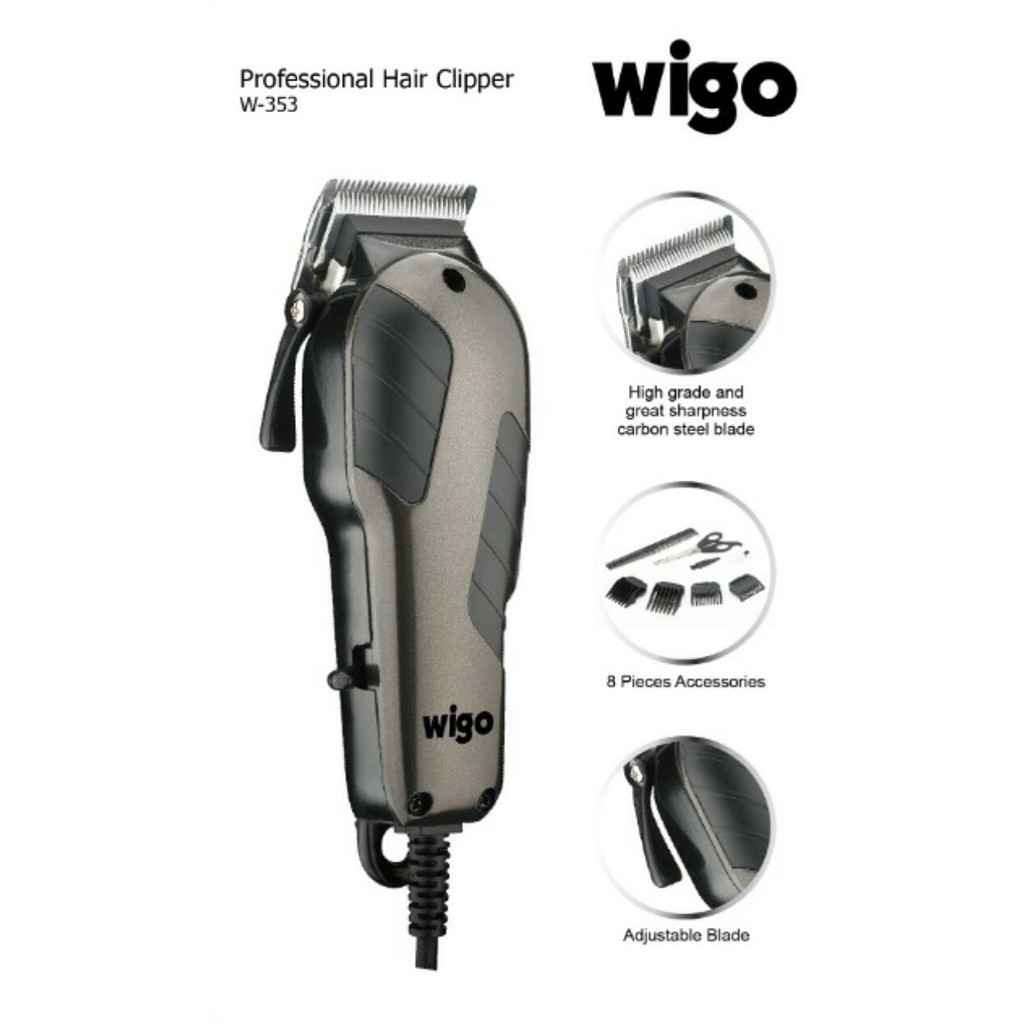 Wigo W-353 Alat Cukur Rambut Clipper Mesin Pencukur Motor Besar