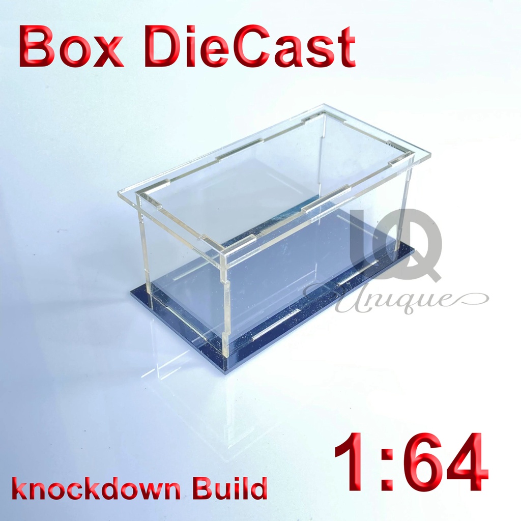 Box Diecast Hotweels Akrilik 1:64 Kotak Display Hot Weels Acrylic match box Tomica  matchbox