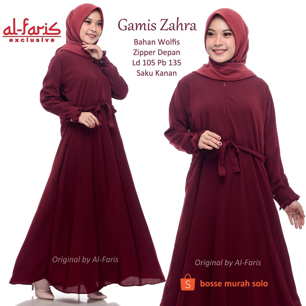 Gamis Wolfis Polos, Gamis Wolvis Wollpeach, Jubah Wolfis Murah