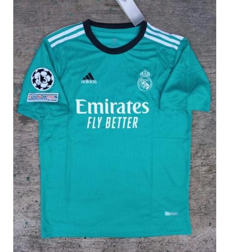 Terbaru Fullpatch Jersey bola REAL MADRID 3RD third Toscha 2021/2022 grade ori official SMLXL 2XL