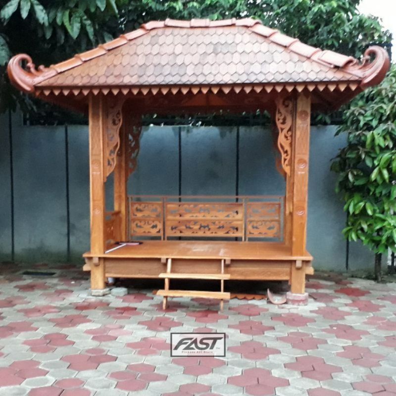 Gazebo Kayu Jati Jepara