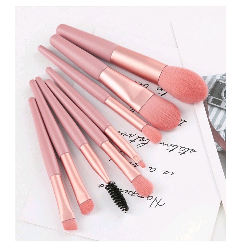 KUAS BLUSH ON ISI 8 SET KUAS MAKE UP 8IN1 BRUSH LENGKAP KUAS MAKE UP 8 IN 1