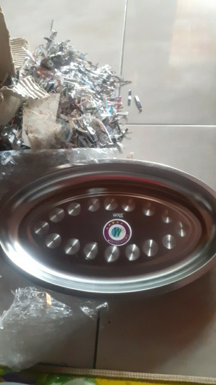 Nampan Oval / Baki Oval Stainless Steel 30 Cm