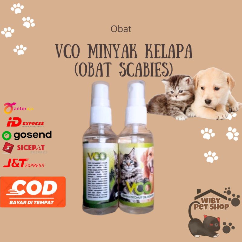 Minyak Kelapa (VCO) asli untuk kucing mengatasi scabies jamur