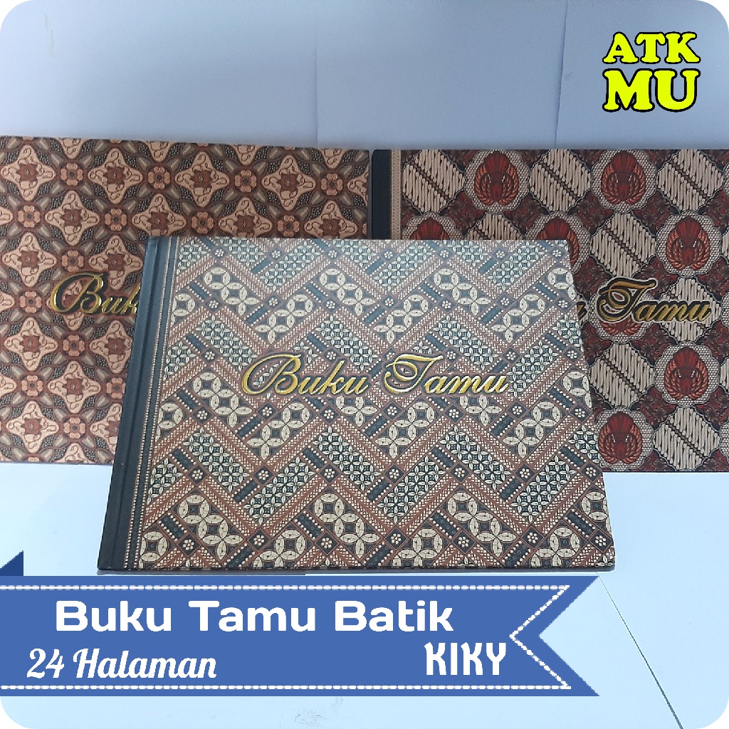 Jual Buku Tamu Undangan Hardcover Batik Kiky Guest Book Indonesia