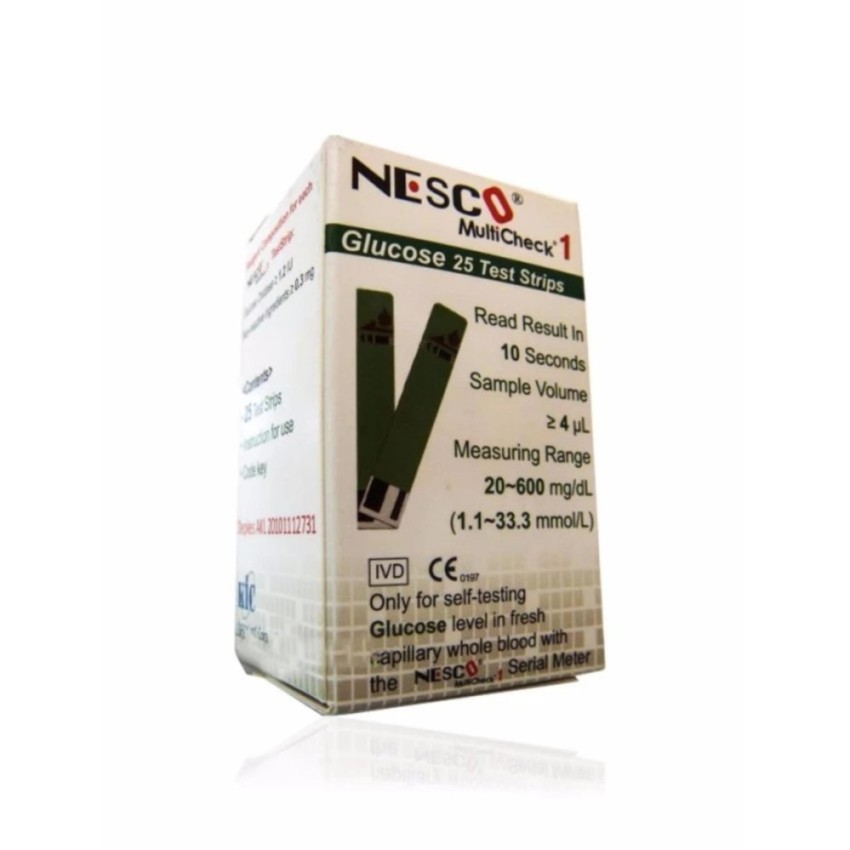 Nesco Glucose Strip Multicheck / Gula Darah - Isi 25