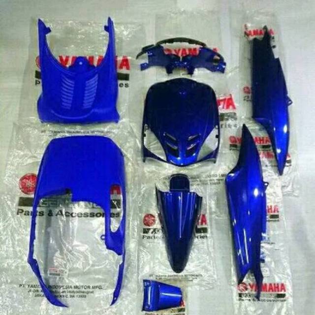 Cover paket body yamaha Mio Smile Sporty original Biru