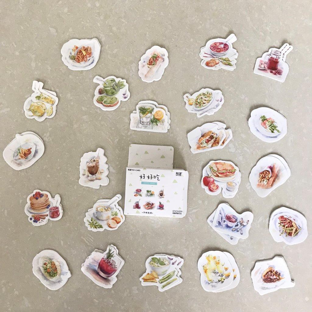 

Stiker makanan stiker minuman sticker set sticker deco