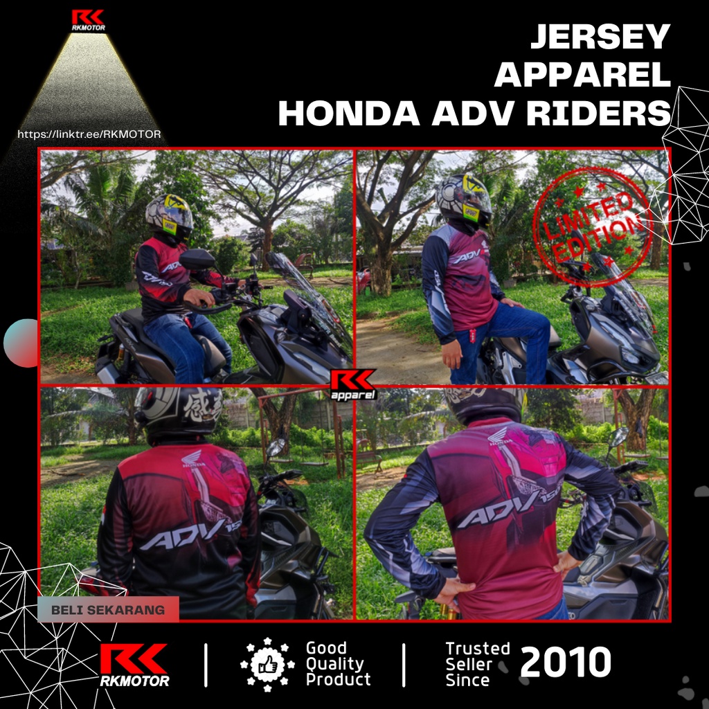 Honda ADV 150 Riders Jersey Apparel Kaos Sunmori Touring Limited Edition