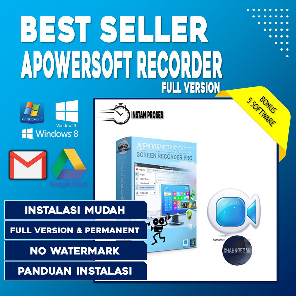 APOWERSOFT STREAMING Video Recorder Full Version | Software Perekam Layar Laptop Screen Recorder