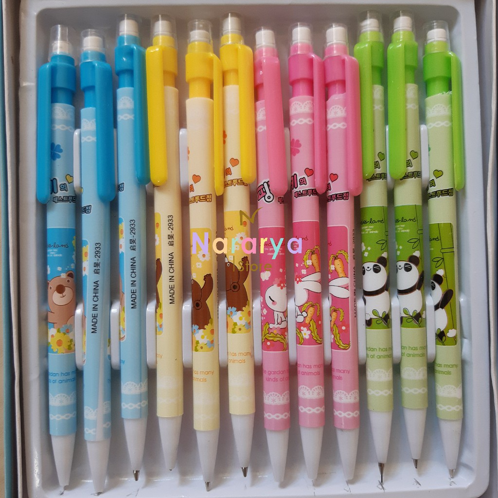 

2x Pensil Mekanik Bear / Pensil Karakter / Pensil Lucu / Alat Tulis Sekolah