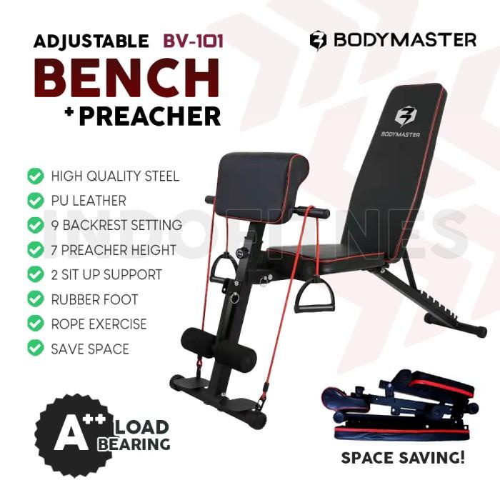 Adjustable Preacher Bench - Kursi bangku Fitness Alat Gym Sit up Best Seller