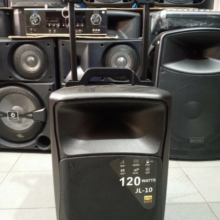 SPEAKER AKTIF PORTABLE 10 INCH HUPER JL 10 TROLLEY MEETING JL10 bluetooth