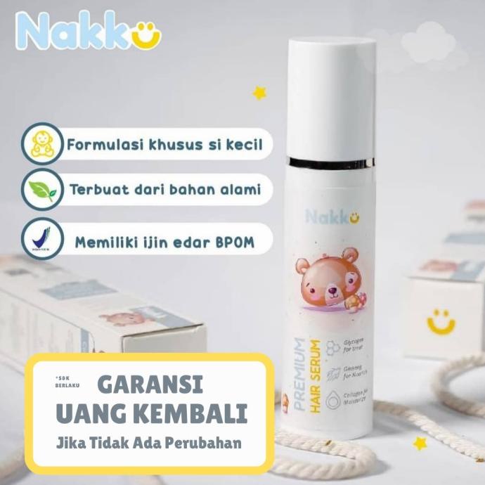 PROMO NAKKU PREMIUM HAIR SERUM PENYUBUR/PENUMBUH RAMBUT BAYI & ANAK PENGIRIMAN CEPAT