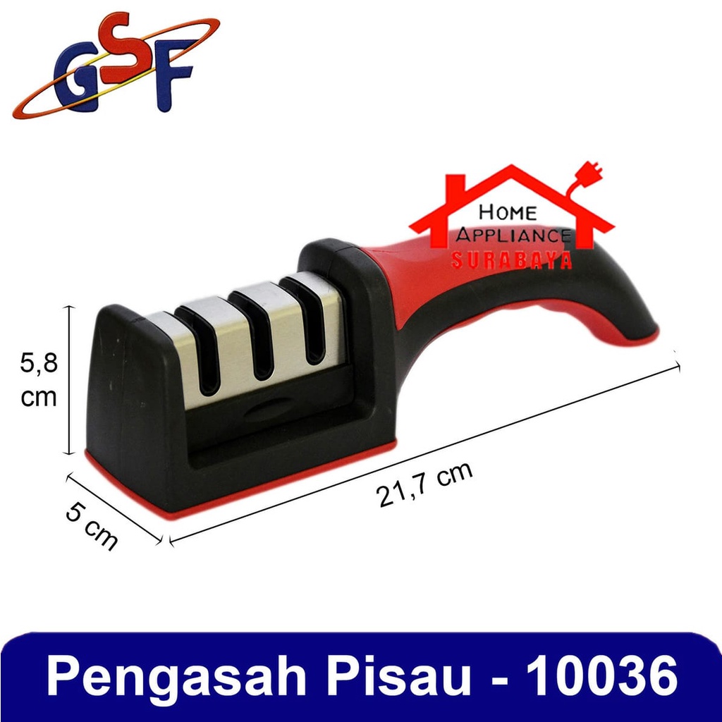 Alat Asah Asahan Pengasah Pisau Gunting Dapur Knife Sharpener GSF G 10036