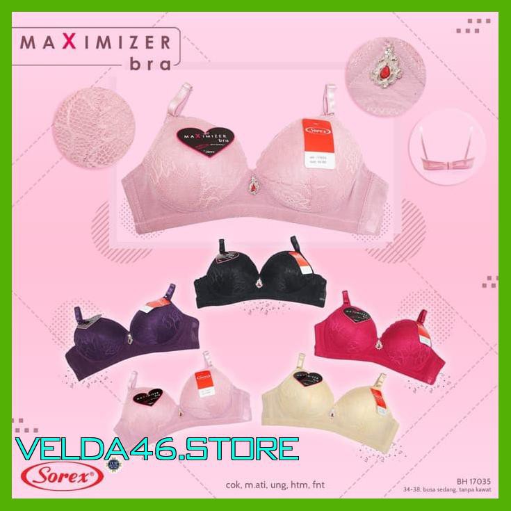 Bra Sorex Maximizer Busa Tebal Tanpa Kawat 17035