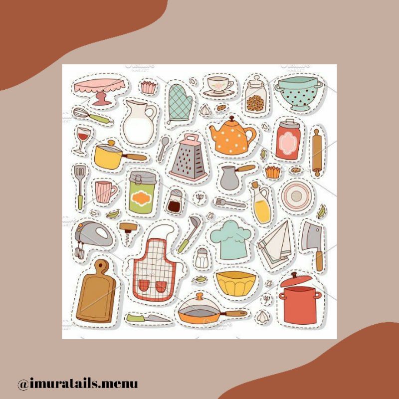 54pcs Sticker Tumblr Cooking