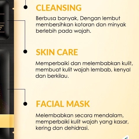 [ORI] Bioaqua 24K Gold Facial Trial Kit 10pcs Memudarkan Garis Halus &amp; Melembabkan Wajah Secara Mendalam