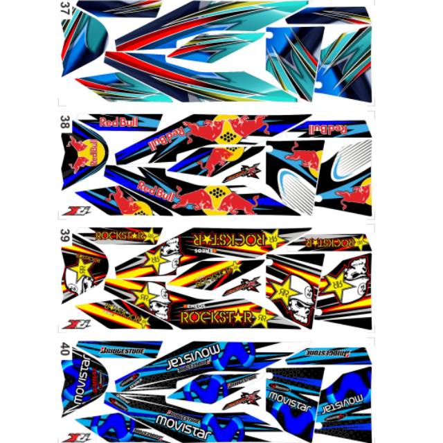 Cod / striping variasi x ride 2013 - 2016 / decal x ride 2014 / variasi x ride 2015 / x ride 2016