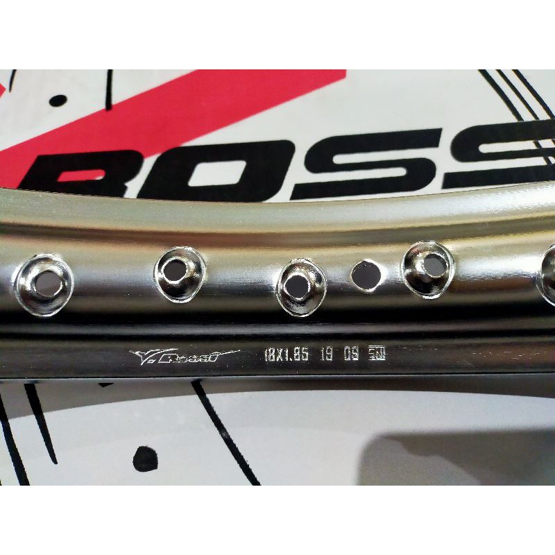 ROSSI VELG WM KOTAK 185 RING 18 HITAM DOFF HOLE36