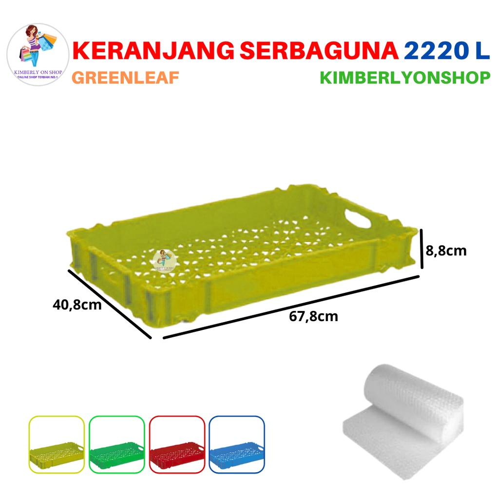 Keranjang Industri / Container lubang 2220 L Green Leaf