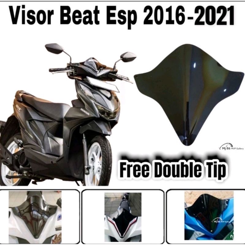 Visor Motor Beat Fi Esp Tahun 2016 - 2022 Free Double Tape