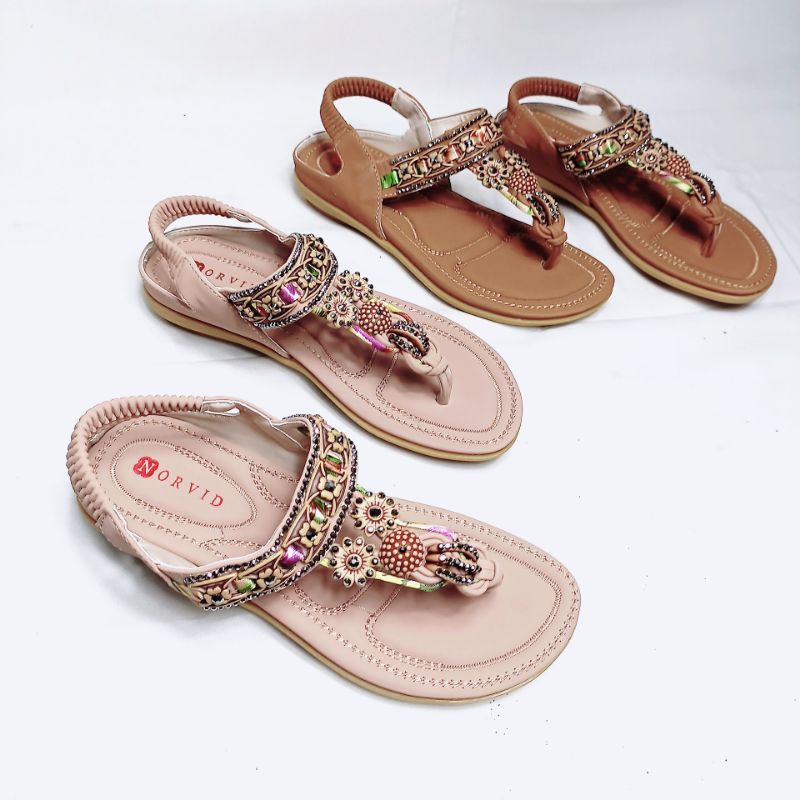 Norvid Flat Sandal Tali Impor Simple NGS 335