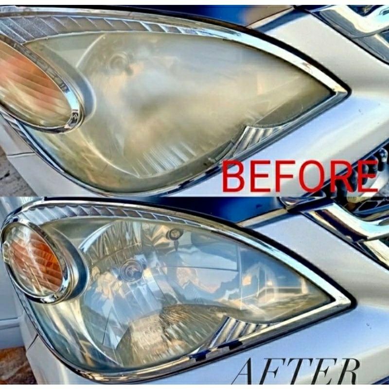 Pengkilap lampu mobil / headlamp polish / headlamp restored ampuh