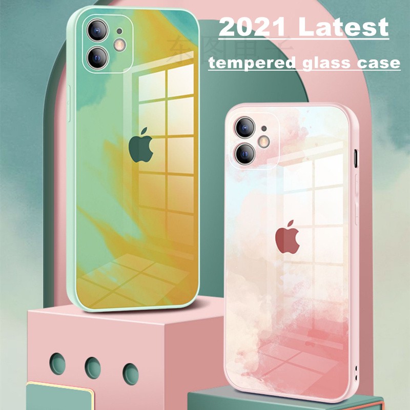 (2021) Casing Tempered Glass Iphone 11 Pro Max 12 Pro Max I12 12 Pro I12 Minitempered Glass